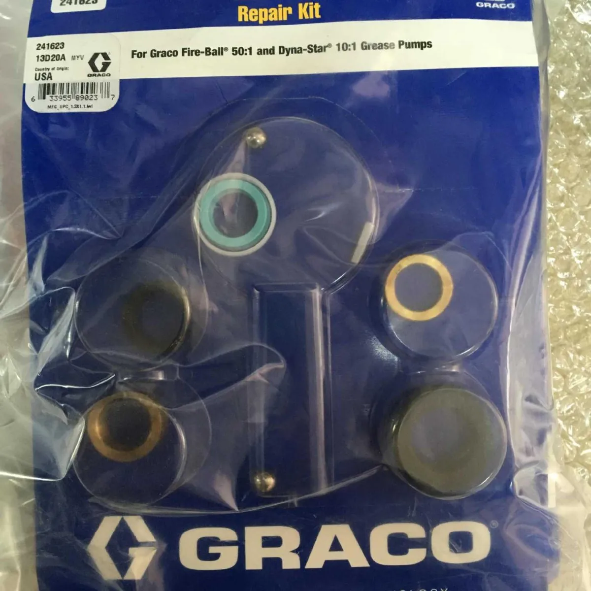 Graco GRACO Pneumatic Grease Lubrication Pump Repair Kit 24T862 24T860 Shield Machine Parts In Stock