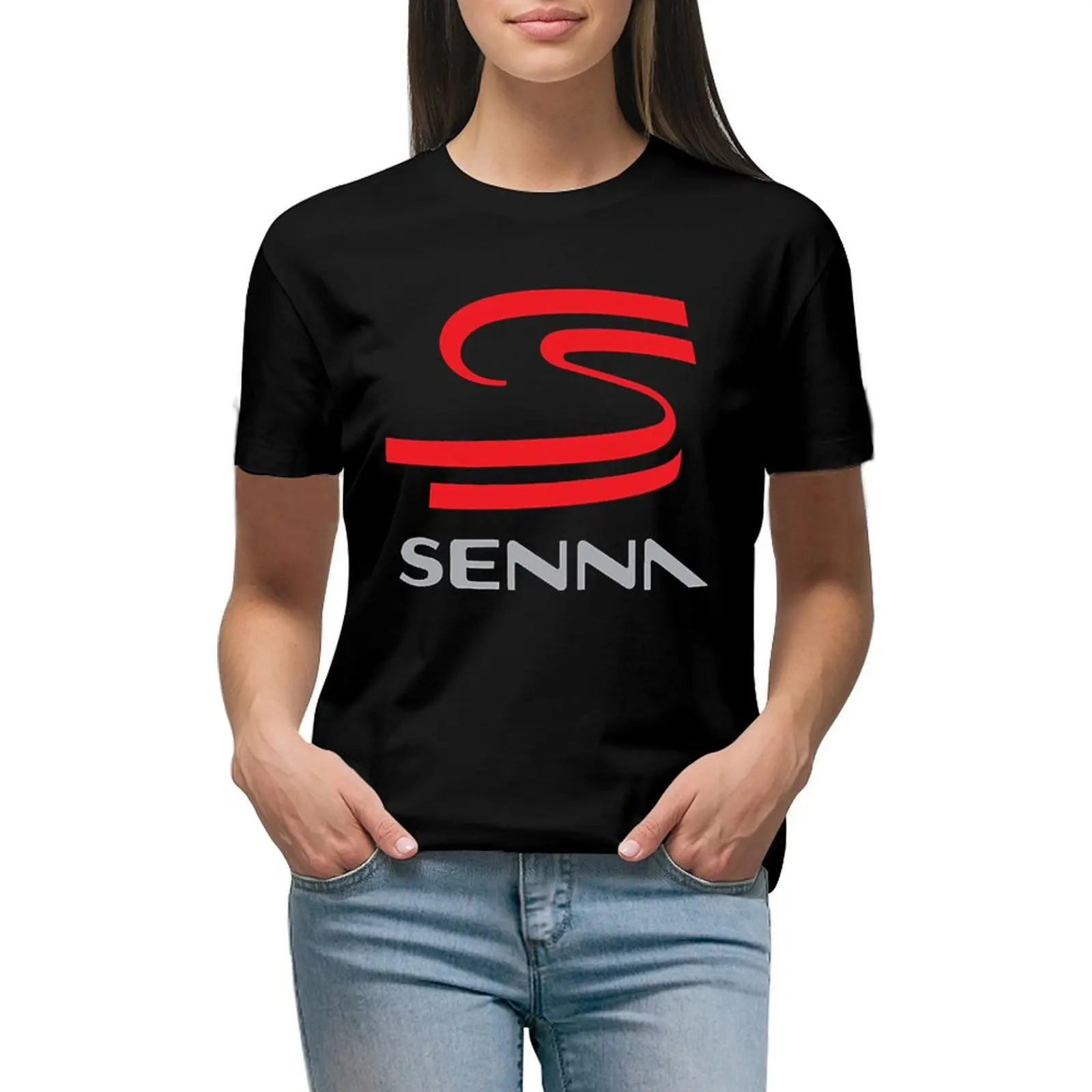 Ayrton Senna T-shirt summer tops tops Women's clothing