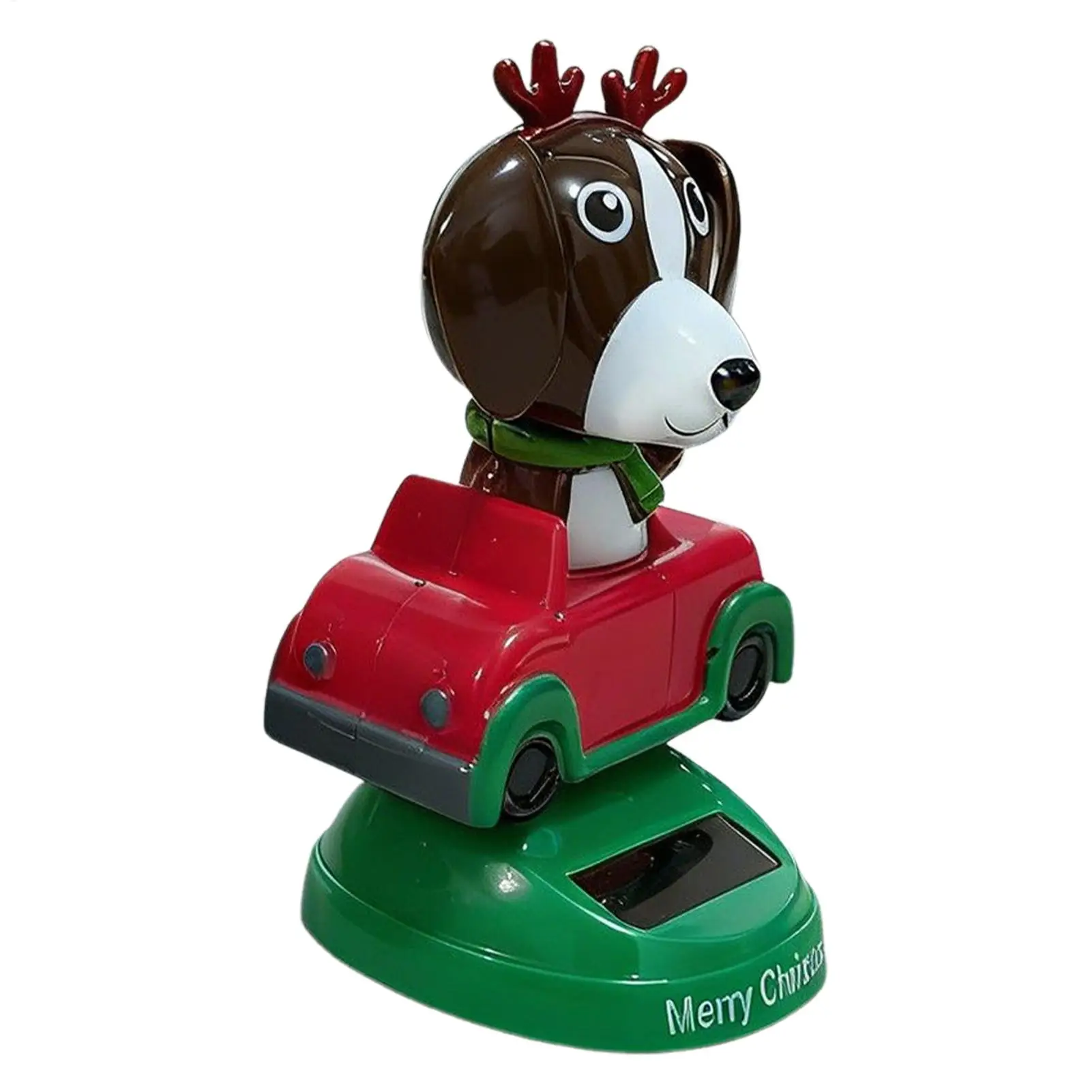 Solar Powered Car Dashboard Decor Non-Slip Funny Dog Figurine Cute Swing Ornament for auto  Home Office Desk Bedroom Table