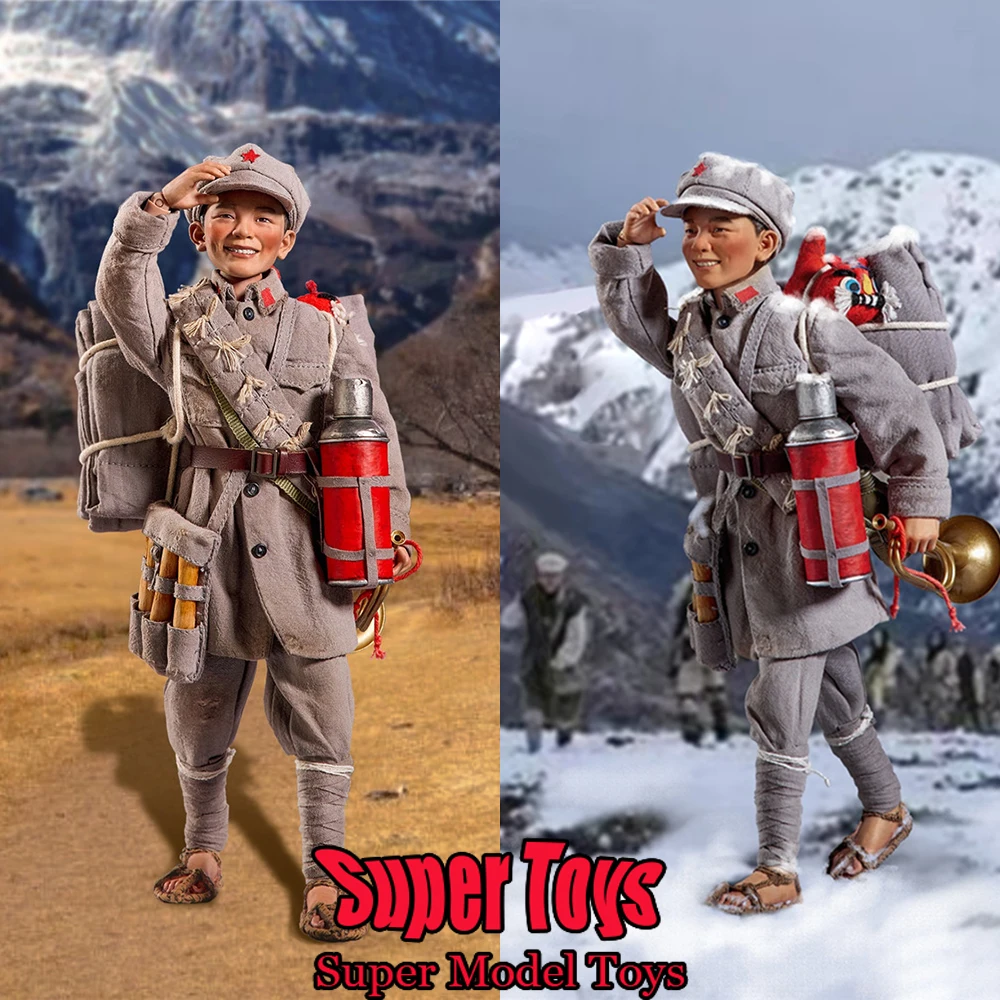 VERYCOadvocate VCF-2064 Échelle 1/6 Homme Soldat Rouge Armée Longue Marche-Rouge Kiddy Ensemble Complet 12 pouces Action Figure Modèle Collection