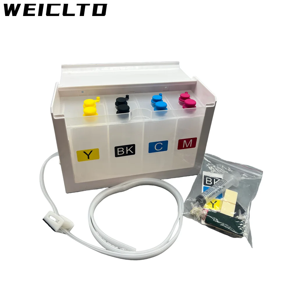 

Высококачественный 4-цветный резервуар Ciss 300 мл для принтера Epson HP Canon Brother Ricoh Roland Muto DTF Transfer DTG DYE Пигментные чернила