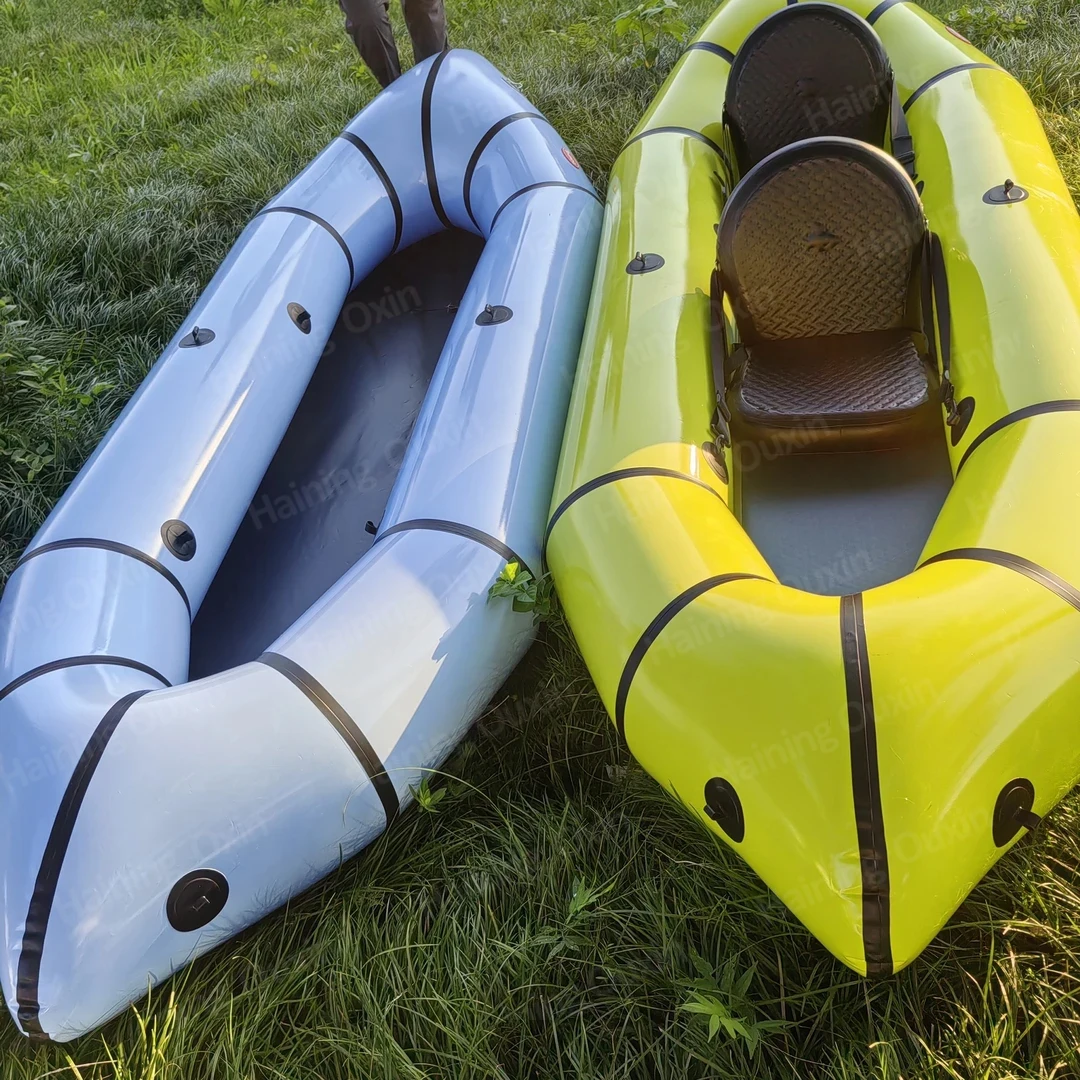 

Ultralight TPU Boat 2 Person Compact Packraft Inflatable Kayak Canoe With Seats