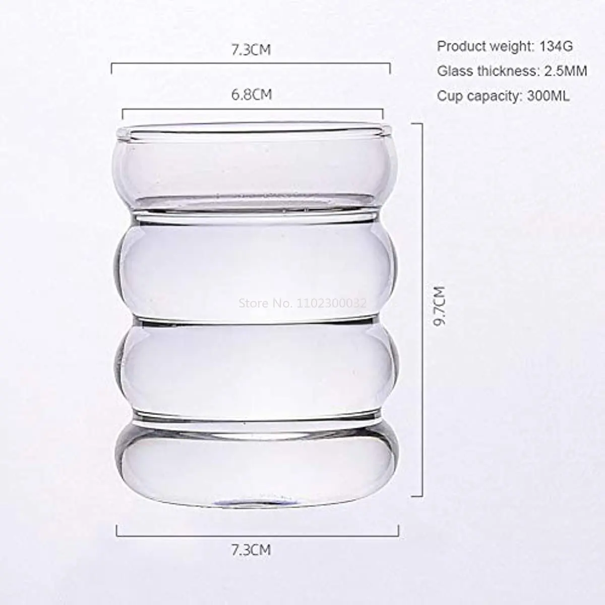 Create Wave Shape Glass Cup Water Bottle Heat-resistant Beer Drinkware Tea Mug Coffee Juice Milk Tea Home Cafe Drinkware Gift