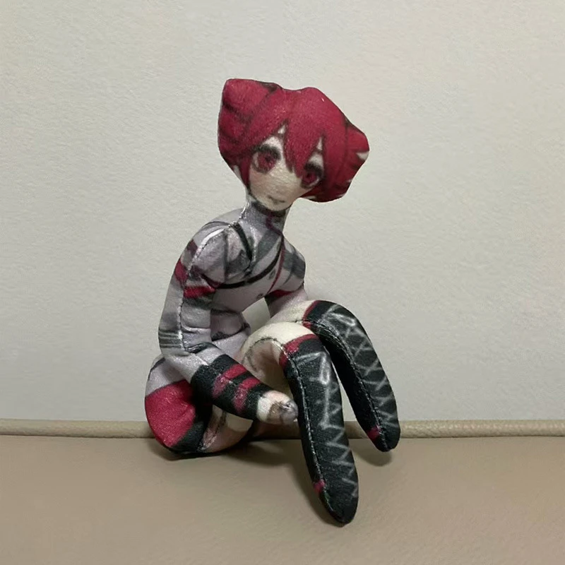 28cm Anime Kasane Teto Cosplay Plush Stuffed Dolls Cute Figure Room Decoration Abstract Wire Skeleton Cosplay Accessories Gifts