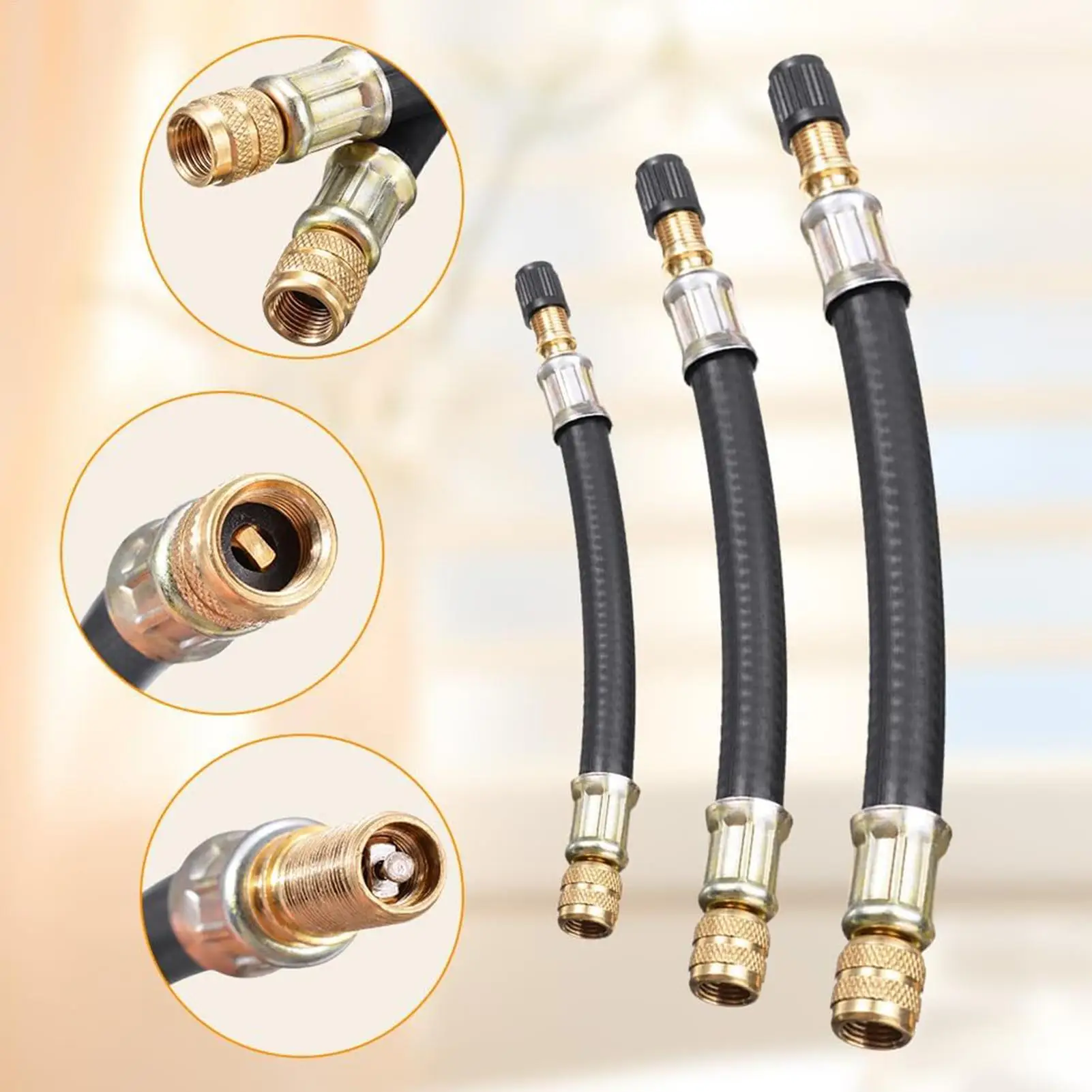 Car Tire Valve Extension Portable Air Compressor Valve Stem Extender ​for All Cars RVs Stroller Bicycles Motorcycles Trucks