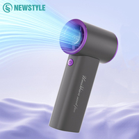 Mini Handheld Turbo High Speed Fan with Digital Display and Lanyard 4000mAh Rechargeable Portable Fan 199 Adjustable Wind Speed