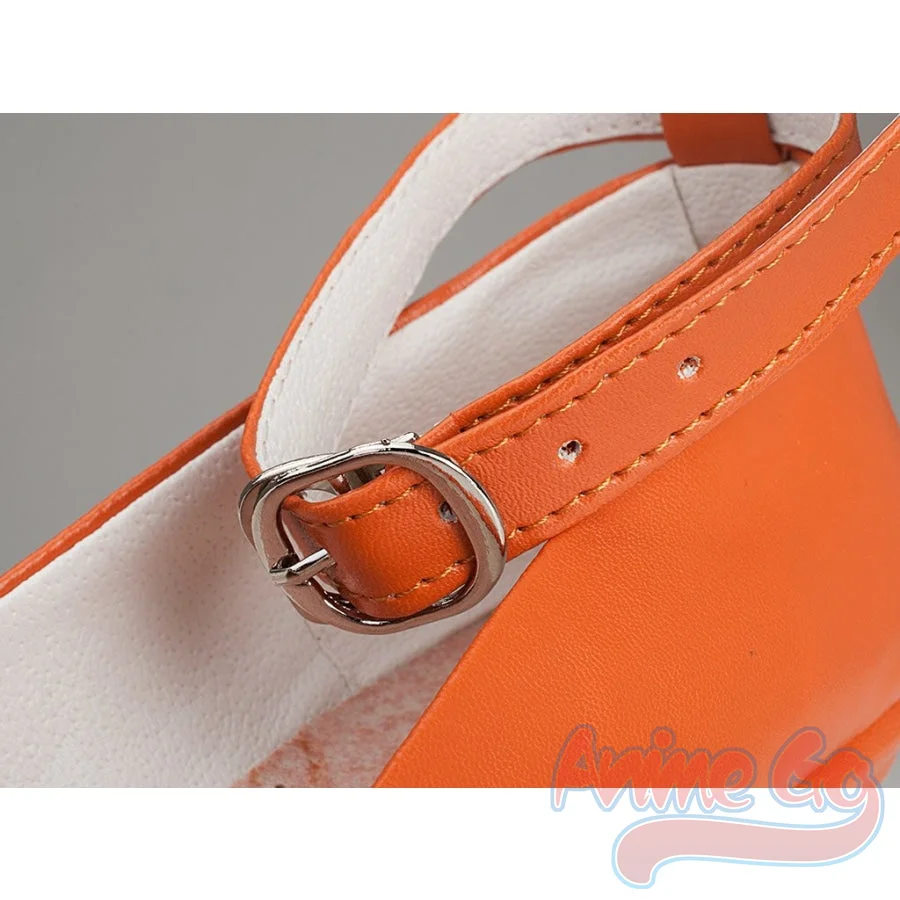 Zapatos de Cosplay de Anime Sailor Venus Aino Minako para mujer, tacones altos, naranja, mp000598