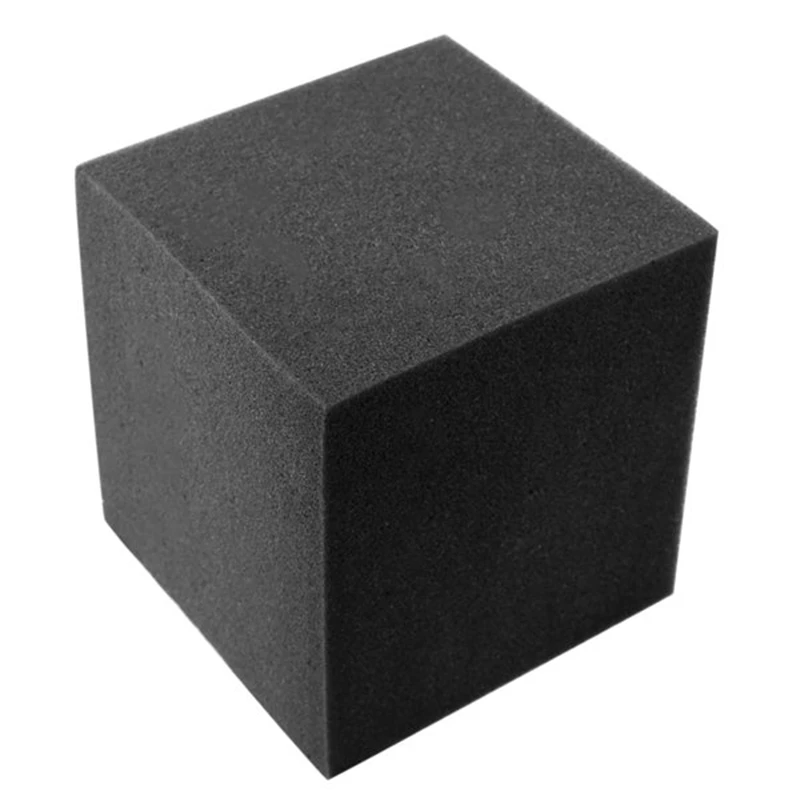 8Pcs Acoustic Foam 2Pc 15X15x15cm Square Sound Insulation Foam+6Pcs 12X12x24cm Bass Trap Wall Foam Flame Retardant