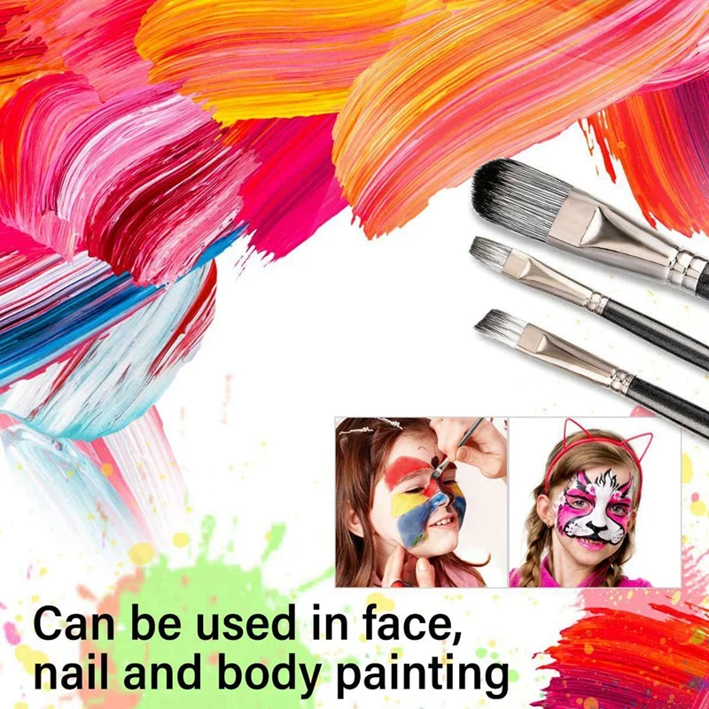 30 szt. Akrylowych zestaw pędzli do malowania, akrylowych, akwarelowych i gwaszowych pędzle malarskie i profesjonalnych malarzy