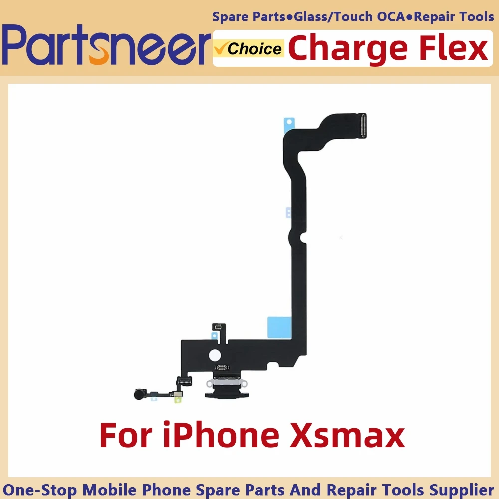 Dock Connector Compatible with iPhone X/Xs/Xsmax/Xr Charging Port Flex Cable - Headphone Port/Microphone/Antenna Replacement