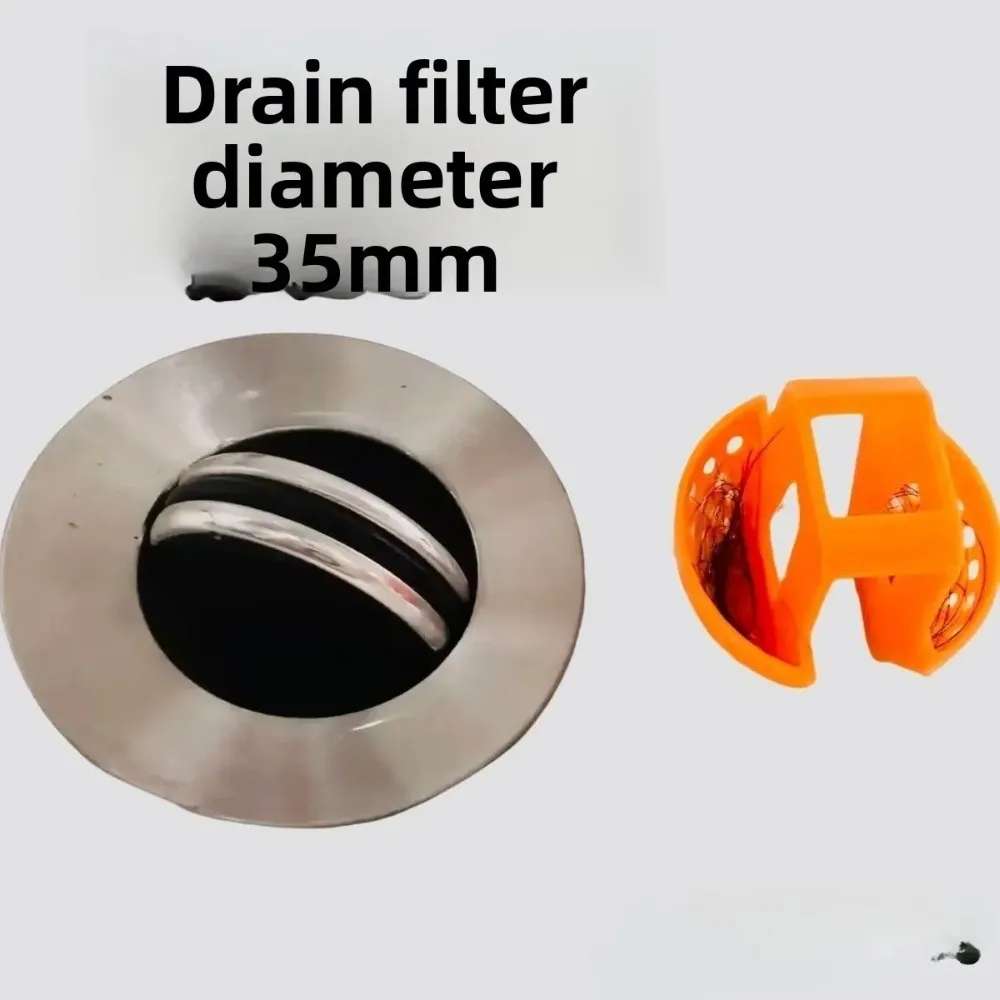 Removable Kitchen Sink Strainer Drain Filter Hair Catcher Anti-Odor Insect Proof for Bathroom Wash Basin