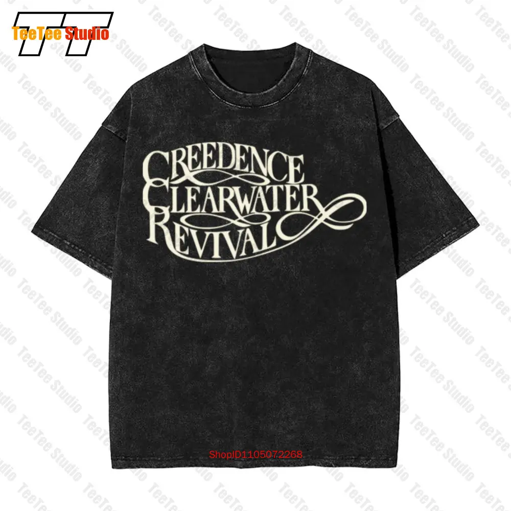 

Винтажная футболка большого размера с логотипом Creedence Clearwater Revival S M L Xl 2Xl New Impact Merchandising X8VO