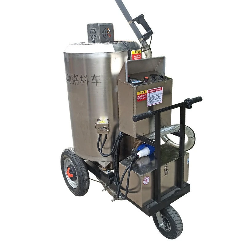 

Pig farm automatic heating porridge feed truck breeding feeding machine