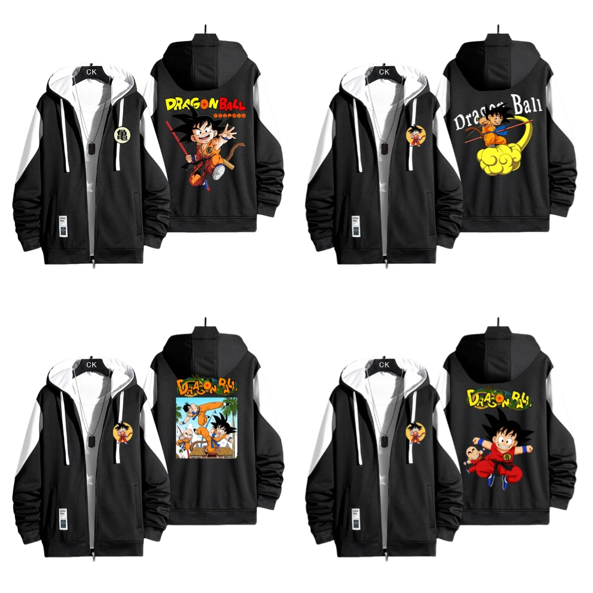 

Bandai's 2025 Quick-drying Zipper Shirt, Hooded Sweatshirt, Japanese Anime: One Piece, Luffy, Zoro, Football Autumn/Winter
