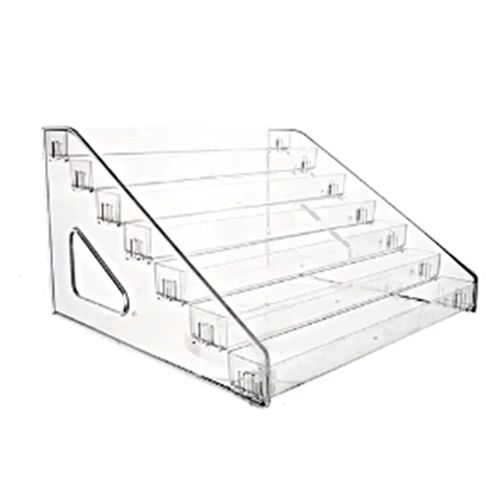 3/5/7 Layers Acrylic Ladder Display Rack Storager Multi-layer Transparent Display Rack Cosmetic Organizer Simple Mounting Rack