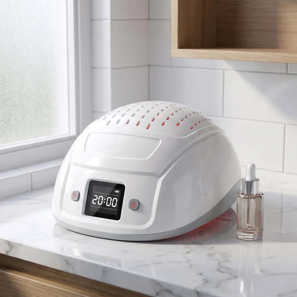 

Intelligent Laser Hair Growth Cap LCD Display 448 Diodes 650nm LLLT Scalp Massager for Hair Regrowth Anti Hair Loss