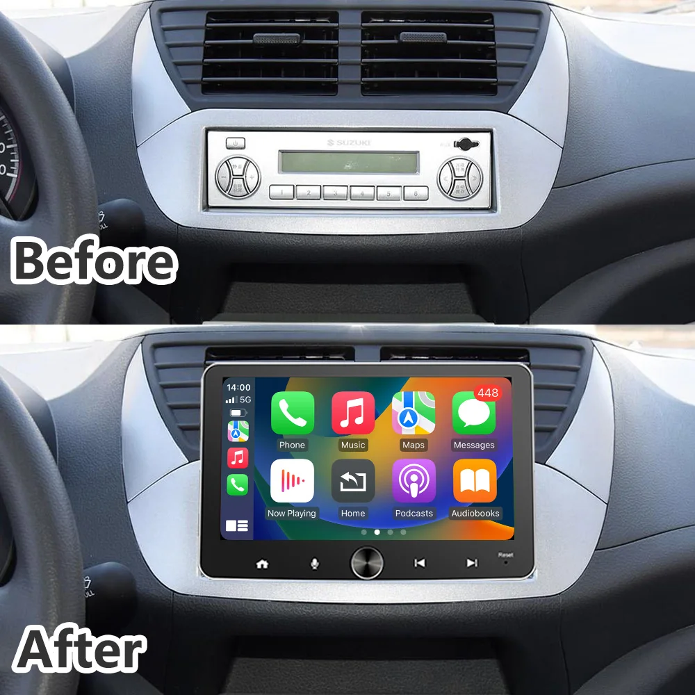 CarPlay Single Din Car Radio Android Auto7 Inch 1 Din Android Car Stereo with Bluetooth Wireless Car Play Screen Head Unit