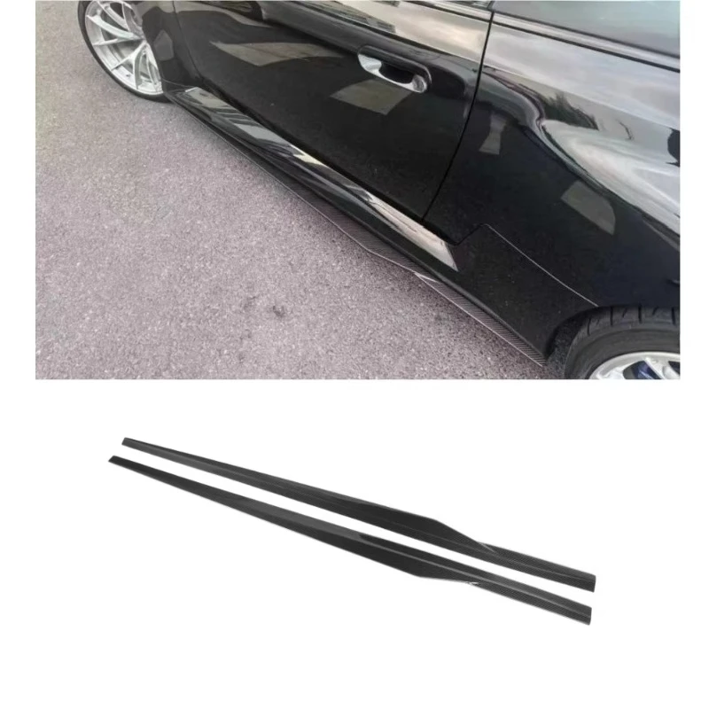 

Dry Carbon Fiber M2 G87 Front Bumper Lip Splitters Side Skirts MHC/R44 Style Auto Part for M2 G87 2023-In M2 G87 Side Skirts