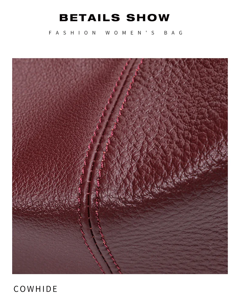 Modische Damenhandtasche aus hochwertigem Rindsleder, große Kapazität, neuer Stil, Horn-Tasche, Schulter-, Unterarm- und Crossbody-Dumpling-Tasche – Detail 13