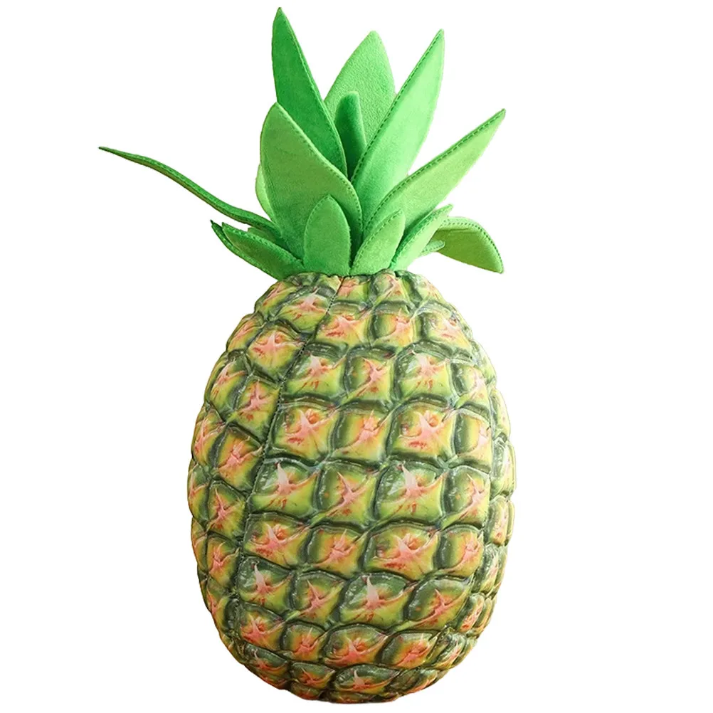 Soft Pineapple Cushion Throw Pillow for Living Room Bedroom Children's Room Car Use Warm Tranquil Hugging Pillow Fruit Decor
