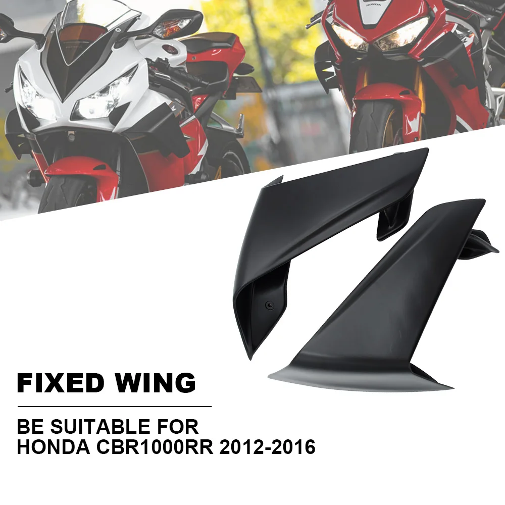 

Motorcycle Winglet Fixed Wind Wing for Honda CBR1000RR CBR 1000RR 2012-2016 ABS Carbon Fiber Aerodynamic Winglet Fairing