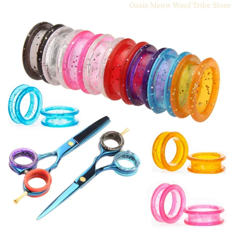 

5Pcs/Set Silicone Finger Rings for Cat Dog Hair Scissors Protector Colorful Pet Grooming Scissors Protecting Finger Protectors