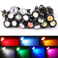 10pcs 2pcs Car LED Eagle Eye Lamps 18mm 23mm DRL Daytime Running Light Grille Signal Lights for Car Motocycle 12V