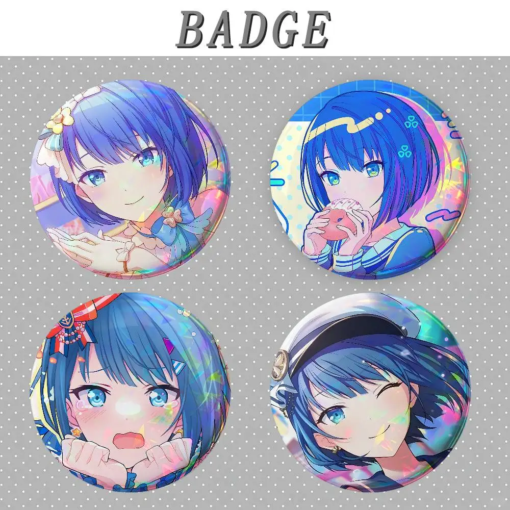 P-Project SEKAI Game Kiritani Haruka Badges Round Brooch Cute Cartoon Idol Cosplay Badges DIY Backpack Clothing Jewelry Pins