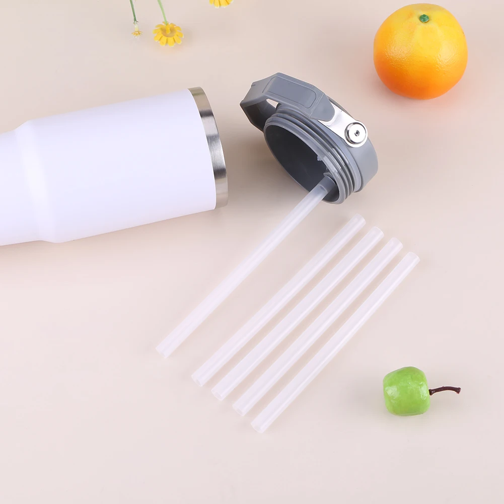 5Pcs Replacement Straws Wear- Reusable Straws Clear Straws Plastic Straws for Stanley 30oz Accessories