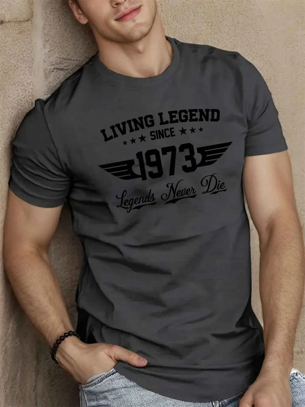 Living Legend Since 1973 Birthday T-Shirt Men Women Unisex Vintage Legends Never Die Graphic Tee Summer outdoor casual wear