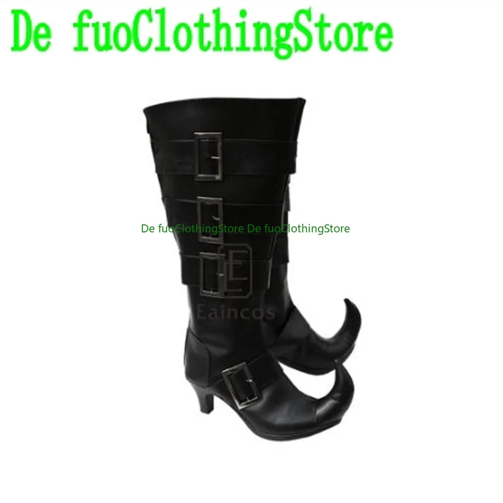 أسود بتلر Kuroshitsuji الأحذية Undertaker الأحذية تأثيري أحذية لعبة أنيمي لعبة لعب الأدوار هالوين الدعائم الطرف الأحذية الأحذية