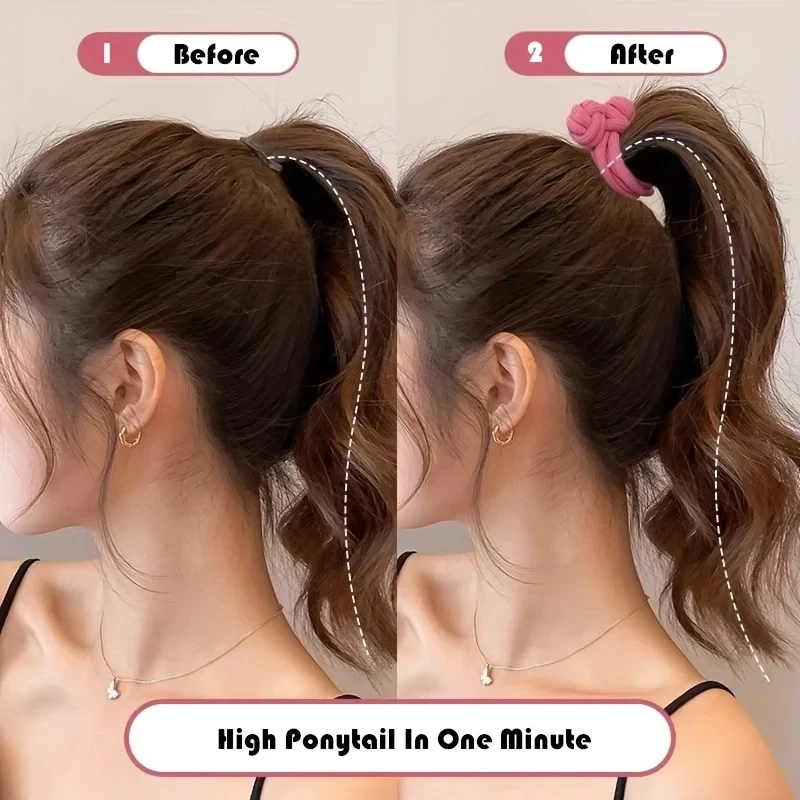 10 قطعة/الحزمة ربطات شعر عالية المرونة بلون الحلوى ، حامل ذيل حصان ، إكسسوارات الشعر للنساء ، شعر مرن ، حاملي ذيل حصان حبل الشعر