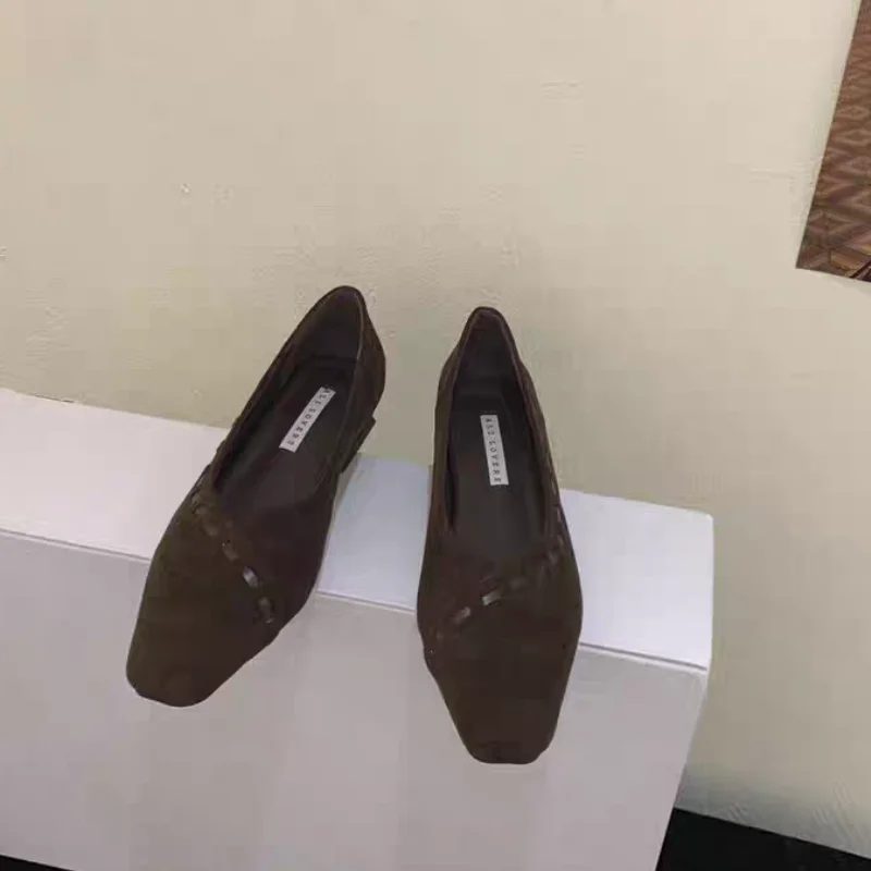 الفرنسية الداخلية زيادة صغيرة ساحة تو حذا فردي للسيدات الخريف التنقل تنوعا مزاجه الضحلة قارب الأحذية #2