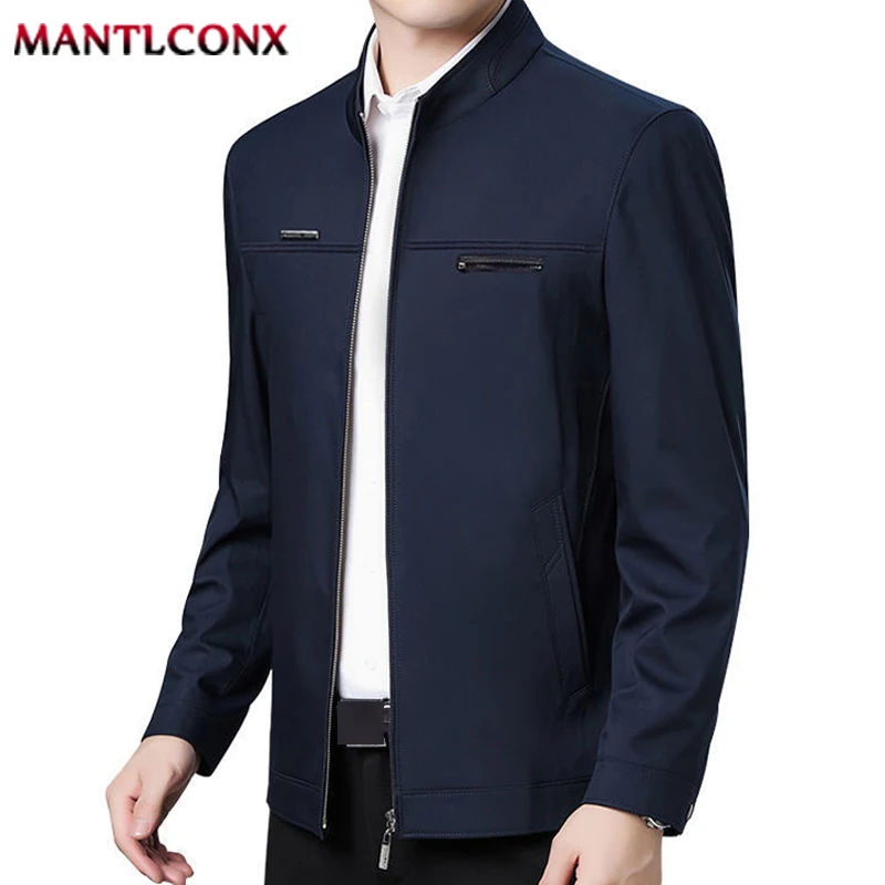 Solid Color Men\'s Jacket Casual Business Men\'s Autumn Jacket Office Dress Coat Man Social Jackets for Men Outerwear Spring New