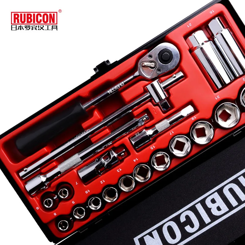 مجموعة أدوات مقبس روبن هود روبيكون 3/8 مجموعة مقبس سداسي مترية 20 RSS-020