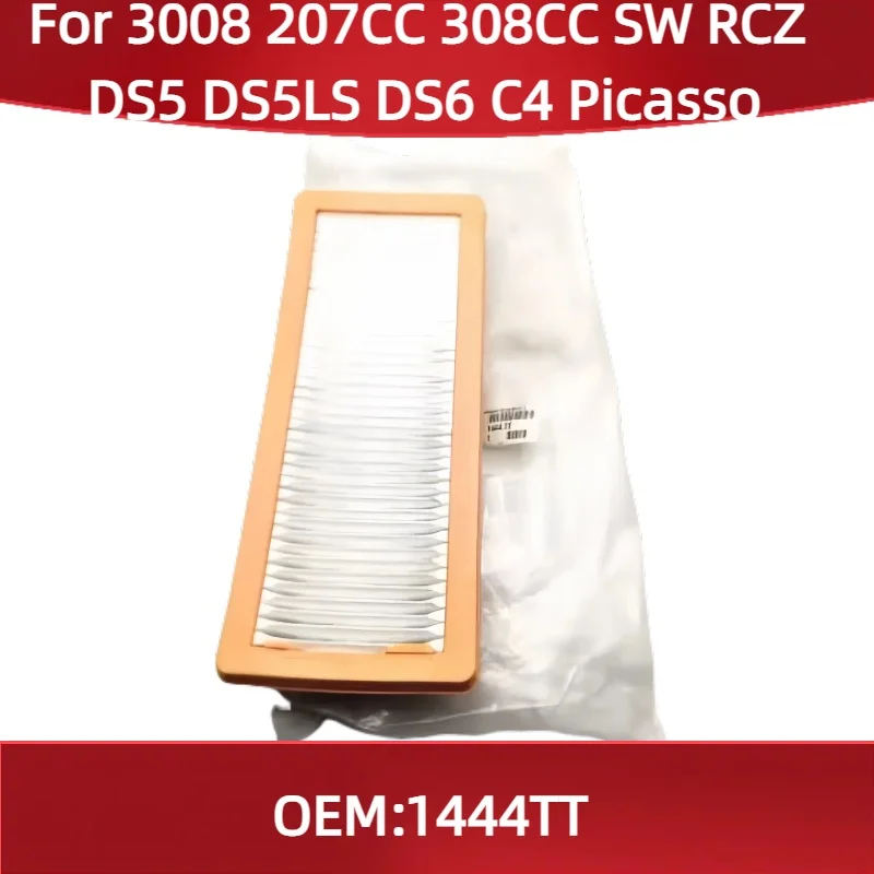 

1444TT For Peugeot 3008 207CC 308CC SW RCZ Citroen DS5 DS5LS DS6 C4 Picasso air grid air filter