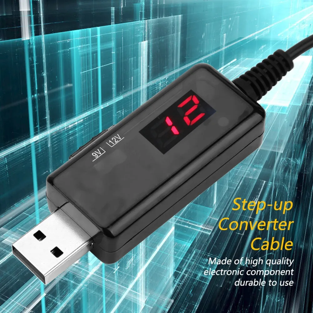 Input DC5V DC Boost Converter Output 9V 12V Adjustable Voltage USB Boost Power Supply USB To DC 5.5mm 3.5mm Step Up Design