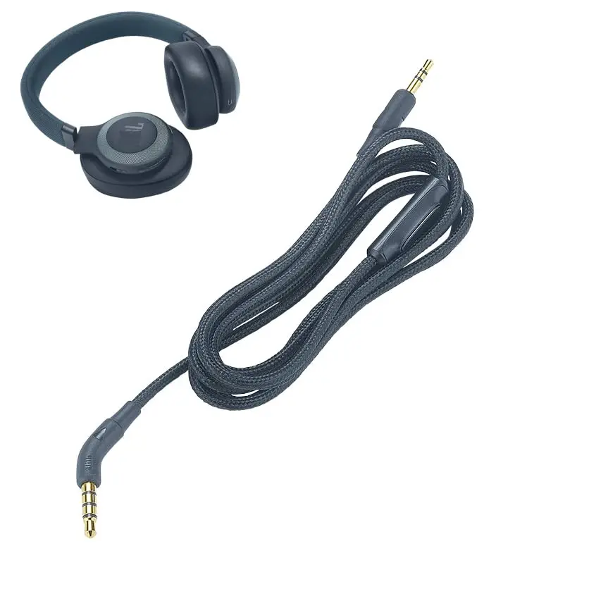 Cable de audio V-MOTA con micrófono para JBL LIVE 500BT 400BT 650BTNC y Tune 770NC 760NC 750BTNC 700BT 710BT 660NC 600BTNC, azul, 4 pies