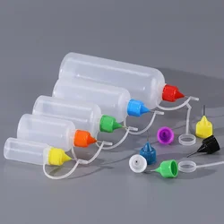 10pcs3ml-150ml Syringe Drop Bottles with Rubber Stopper Pinhole Tube Dispenser Bottles Filling Oil Plastic Soft Bottles