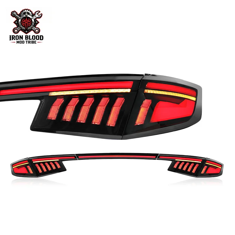 Suitable for 2022 Honda Eleventh Generation Hatchback Civic -Through Tail Light Assembly Modified Scanning LED Driving Fl