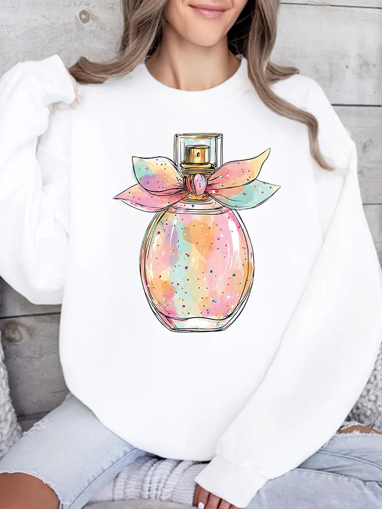 

Женская толстовка с блестками и круглым вырезом, повседневный пуловер с длинными рукавами, свободный крой, для ежедневной носки