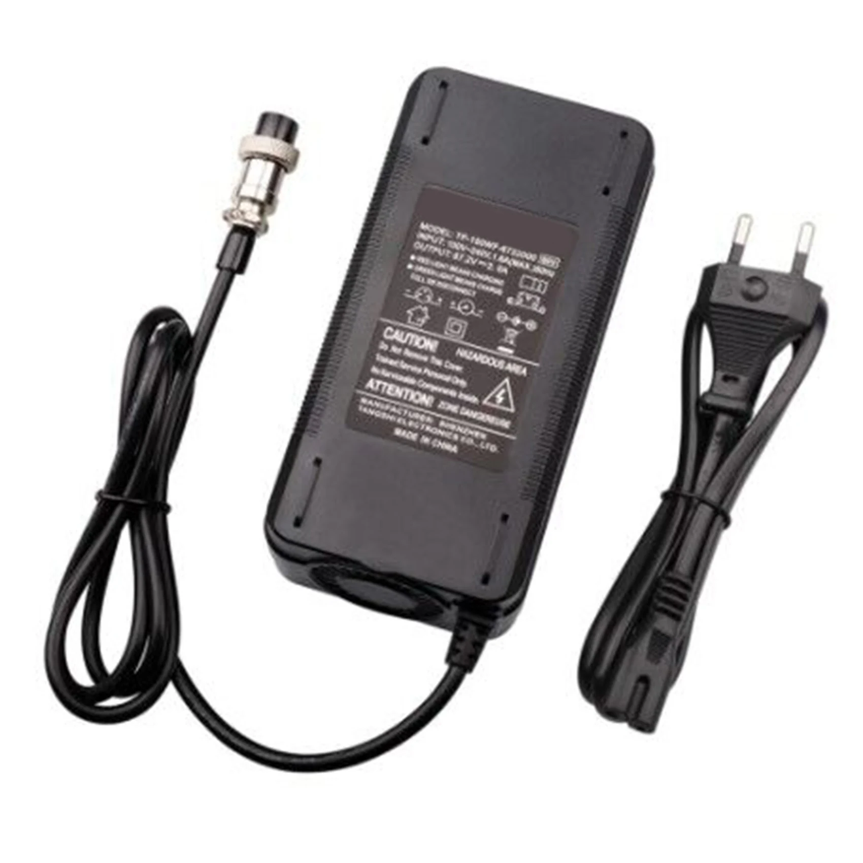 67.2V2A Lithium Battery Charger for Electric Bike 16S 60V Lithium Battery Unicycle Charger with Fan EU Plug