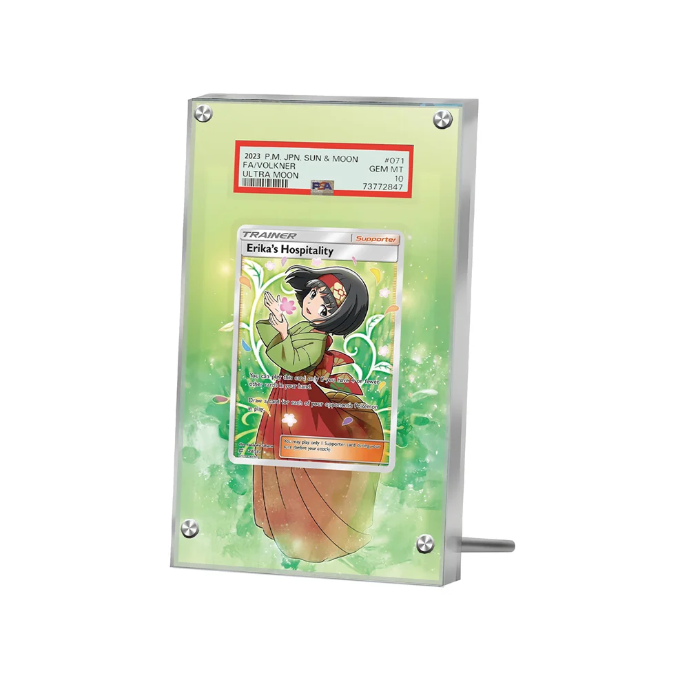 بطاقات البوكيمون عرض PTCG Sv11B Erika أنيمي لعبة جمع توسيع الهدايا الفنية ذاتية الصنع الاكريليك واقية المفاتيح اللعب
