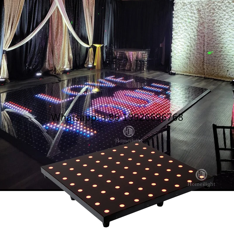 

18*18ft Digital Dance Floor P7.5 Portable Phone Control Tempered Glass Video Dance Floor Tile