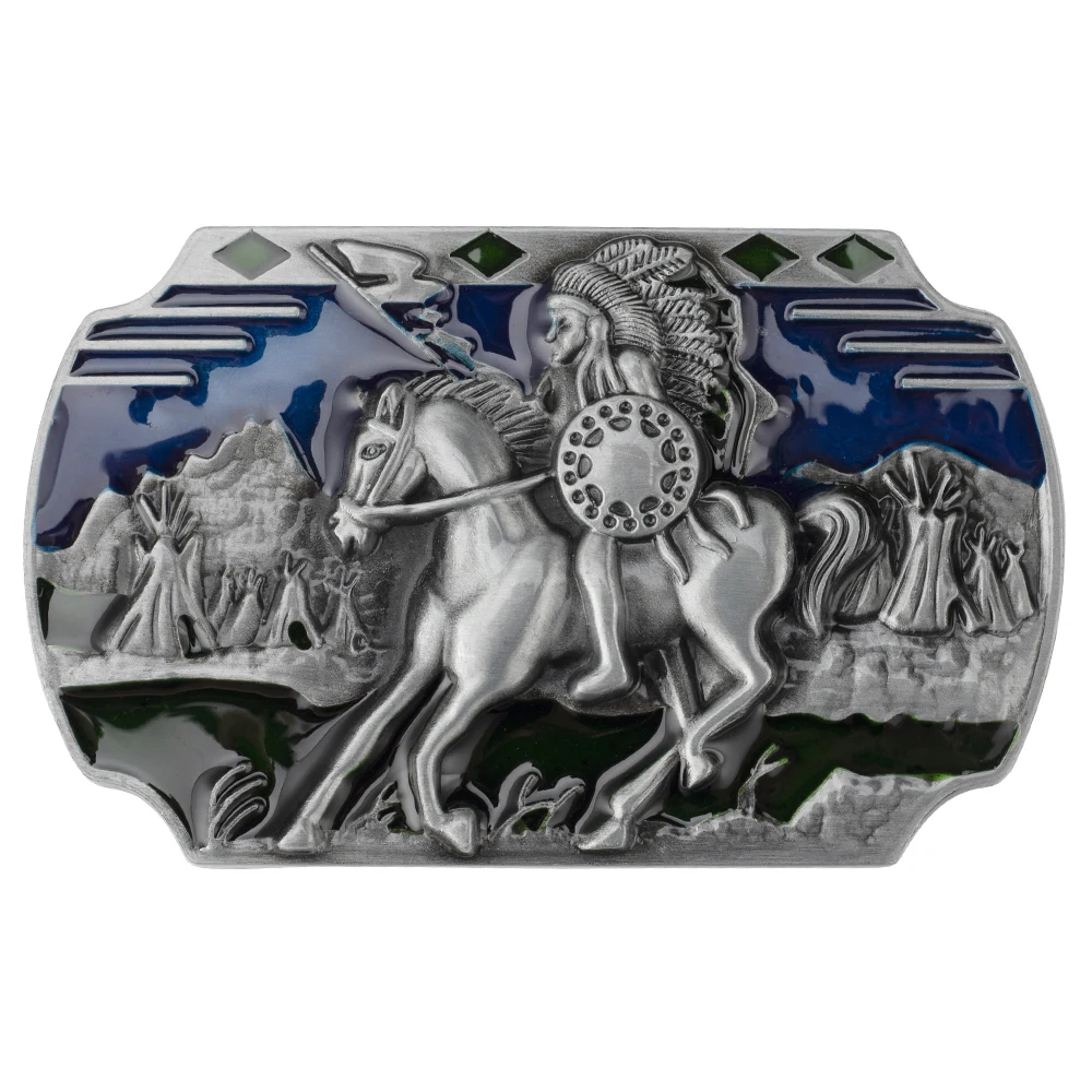 

Indian Soldiers Men's Belt Buckle