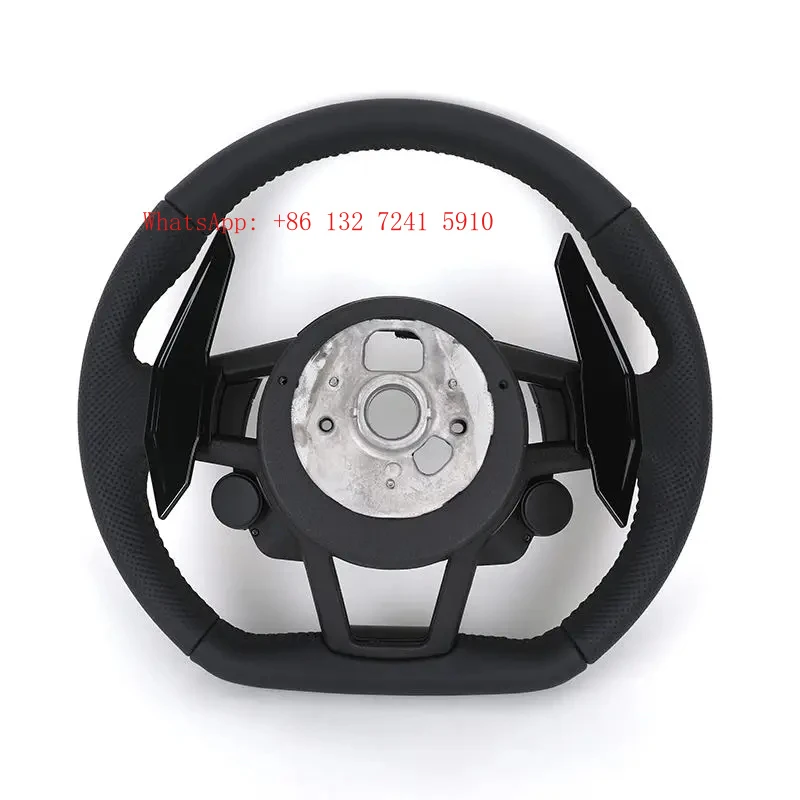 

New Style M Sport Modle Custom Half Peorated Leather Car Steering Wheel for for A3 A4 A5 A6 A7 S5 S7 RS3 RS6 RS7 C7 C8 B8 Hongs