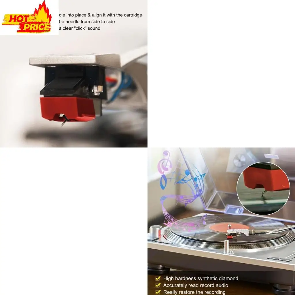 

Record Player Needle Styluses Needle Cleaning Tool Record Player Part for AT93