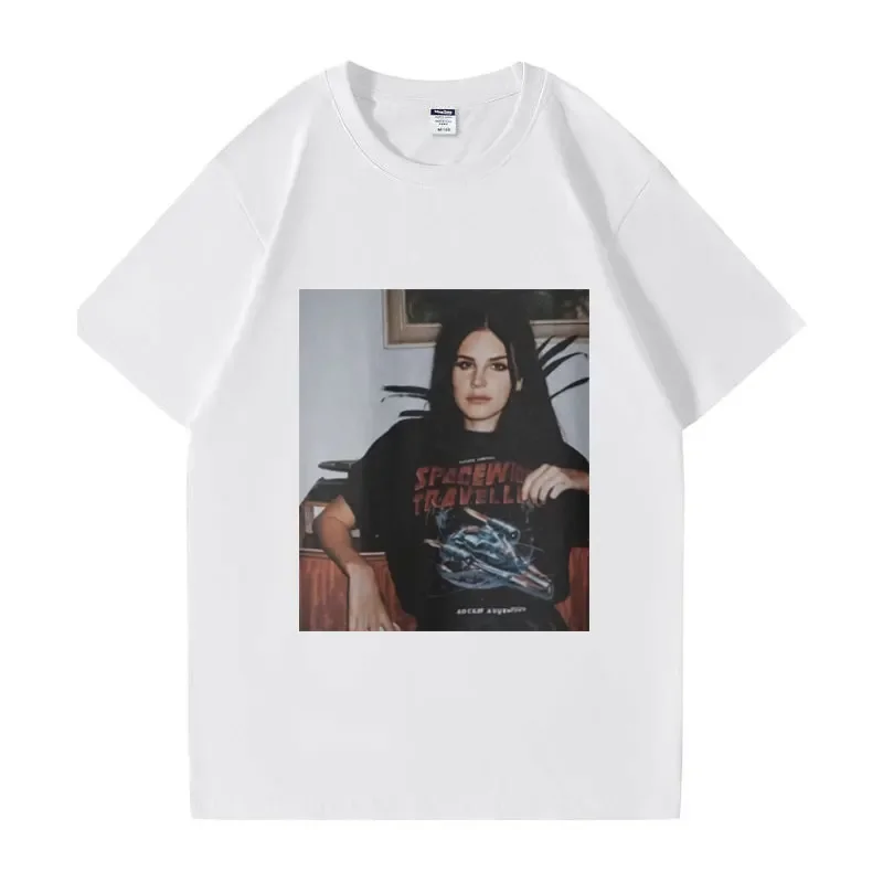 Lana Del Rey printed high-quality T-shirt for women, oversized casual street wear short sleeved hip-hop Harajuku comfortable top