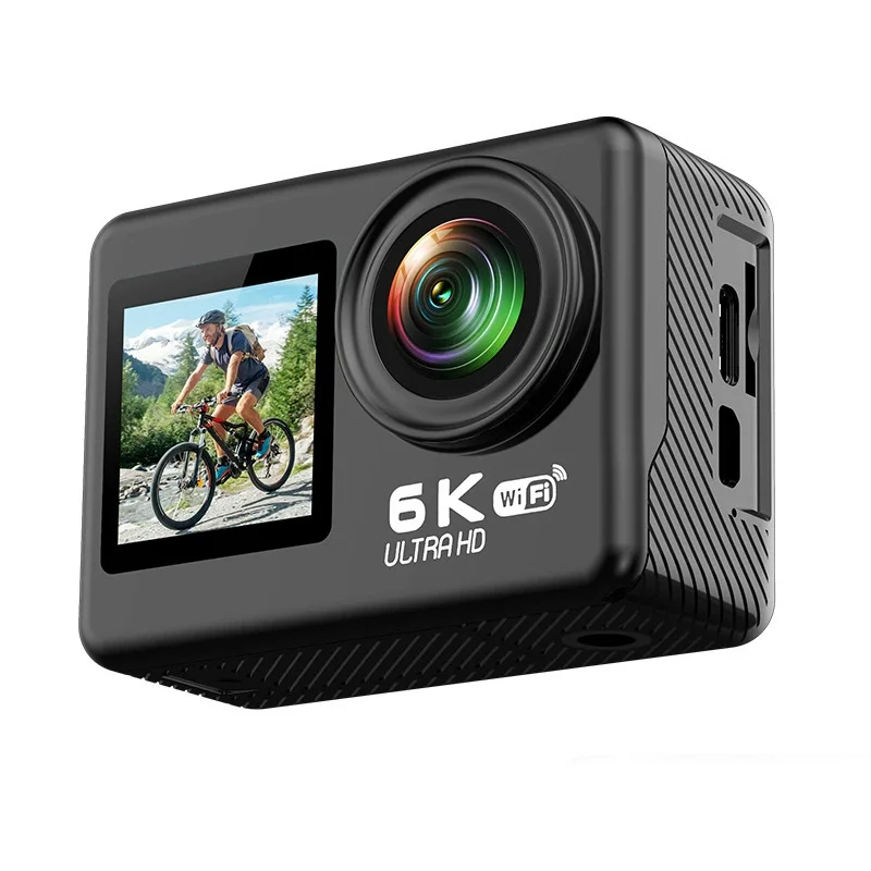 WiFi Action Camera With 6K Stabilization 4K Video Touch Control HD Wireless Shooting For Cycling Underwater Fishing Video