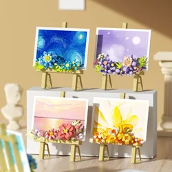Eternal Flower Adults Particle Building Block Construction Set for Girls Micro Diamond Bricks Educational Toys for Children Gift